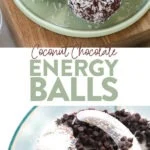 A photo collage of energy balls