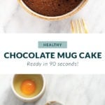 chocolate mug cake that is ready in 7 minutes!