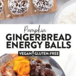 gingerbread energy balls vegan pumpkin.