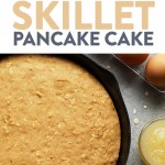 This scrumptious applesauce skillet pancake cake has all of your favorite things about the classic healthy pancake, minus that darn pancake flip. Aside from being easy to make, this breakfast skillet pancake cake gives you a satisfying and healthy meal to start off your day with.