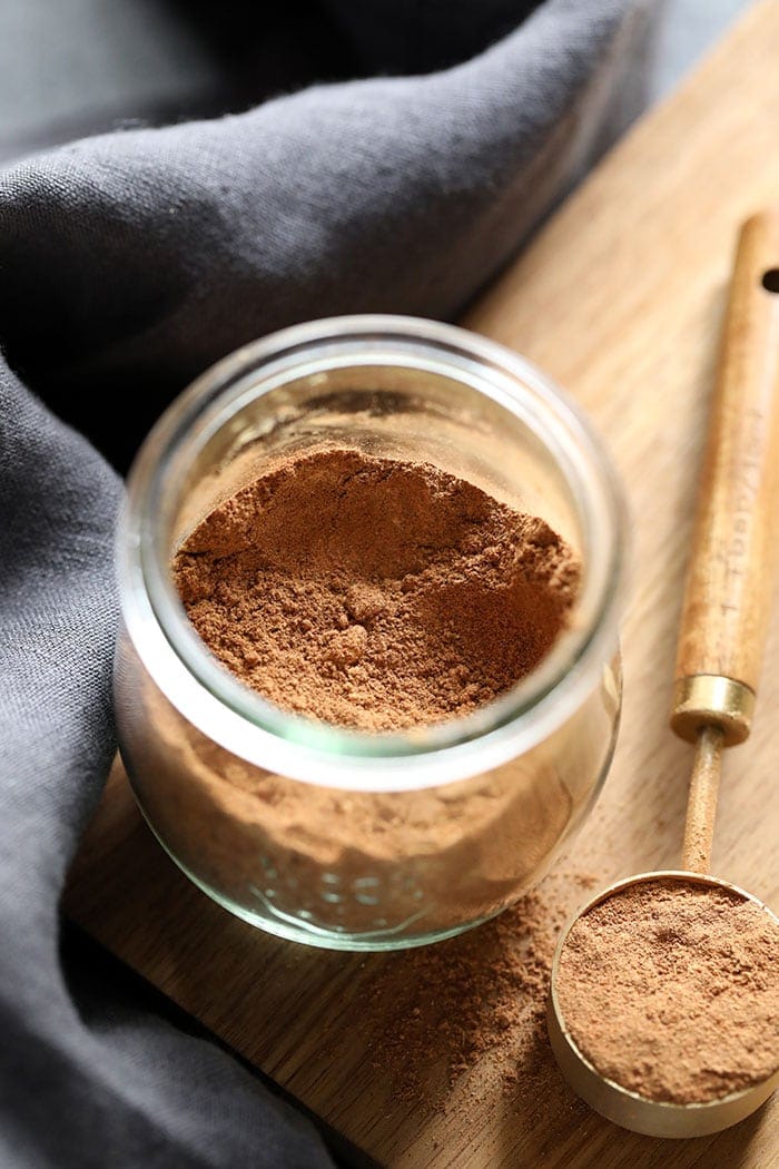 chai spices in a jar