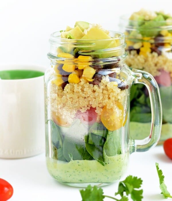 Tex Mex Quinoa Mason Jar Salad