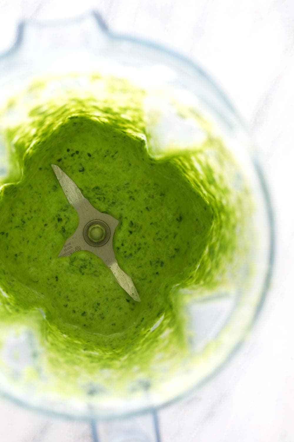 Blended Spinach in a blender!