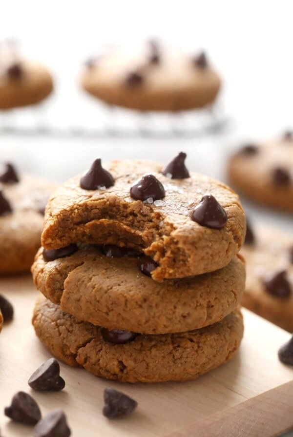 stack of protein cookies