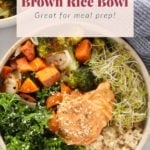 vegetarian brown rice bowl