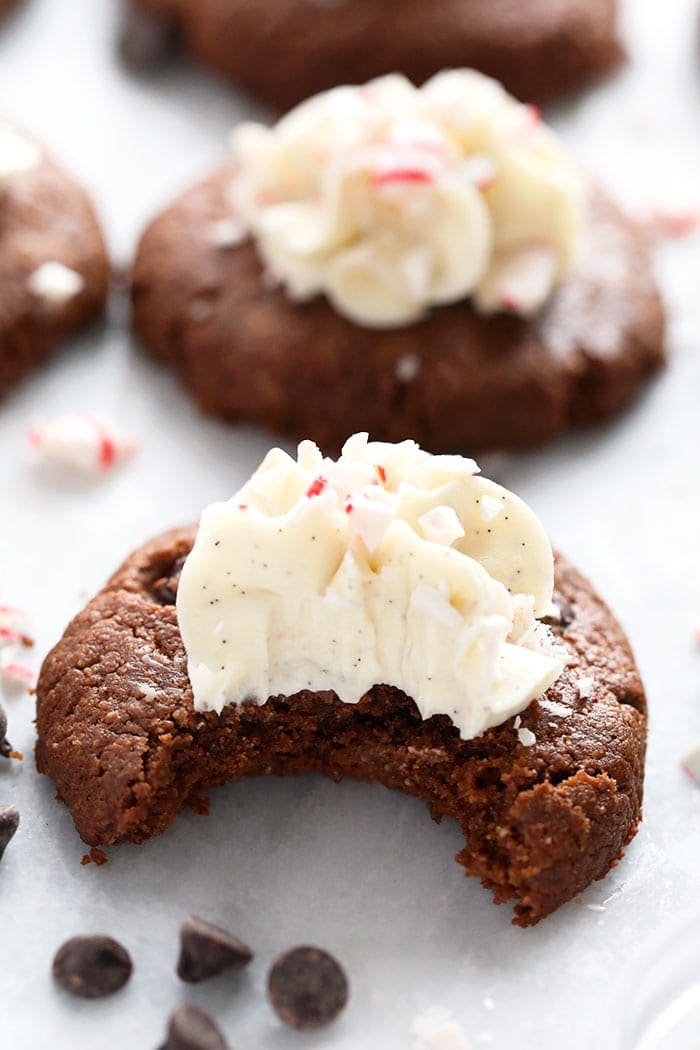 Decorated cookies with a bite taken out of one of them! 