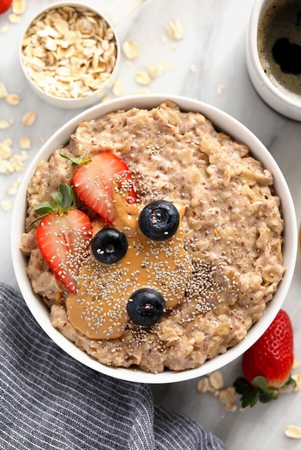 superfood oatmeal in a bowl