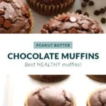 chocolate pb muffins