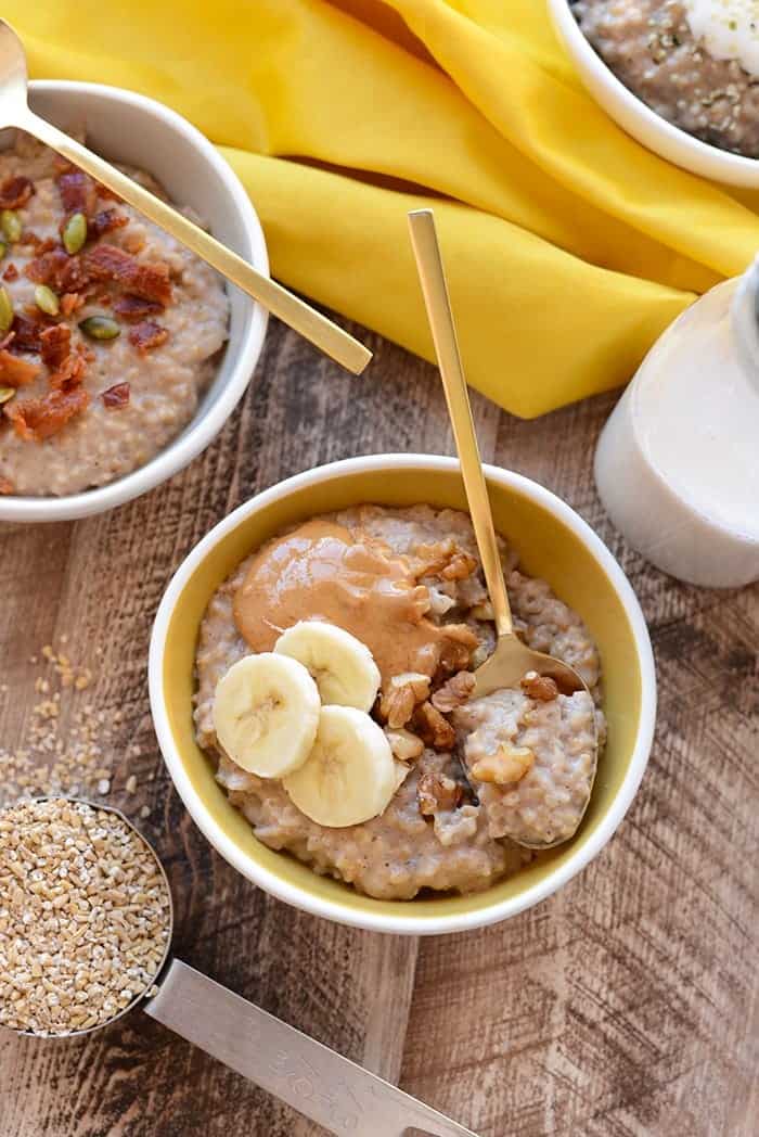 Crockpot Maple Cinnamon Steel Cut Oats