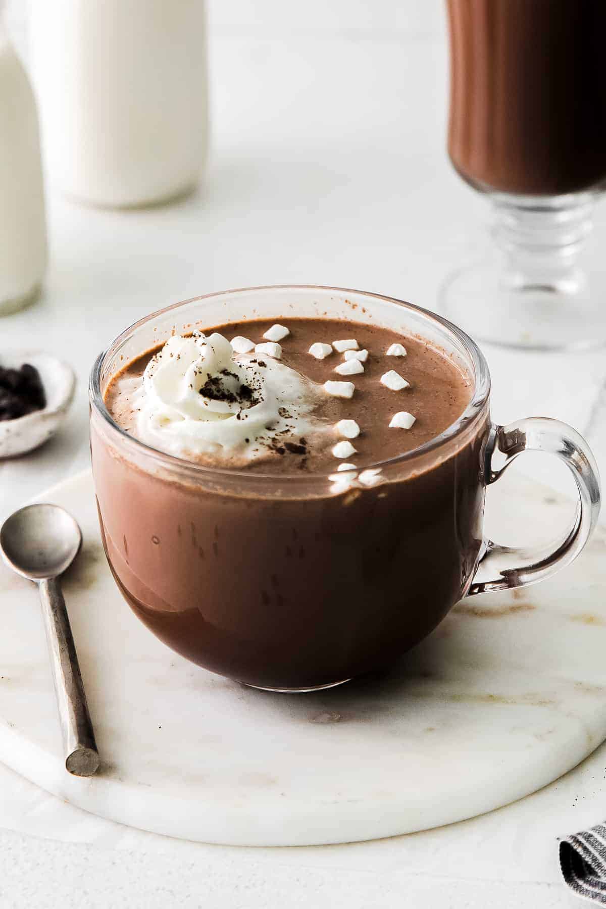 Maple sea salt hot chocolate