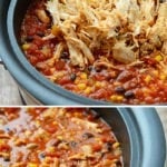 chicken enchilada soup in the crockpot