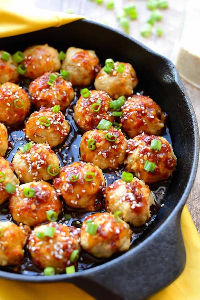 Kung Pao Chicken Meatballs