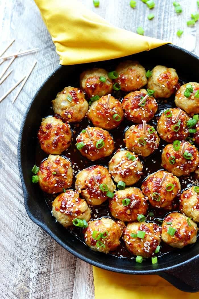 Healthy Baked Chicken Meatballs