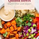 Thai coconut quinoa bowl.