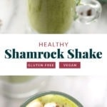 Healthy mint milkshake.