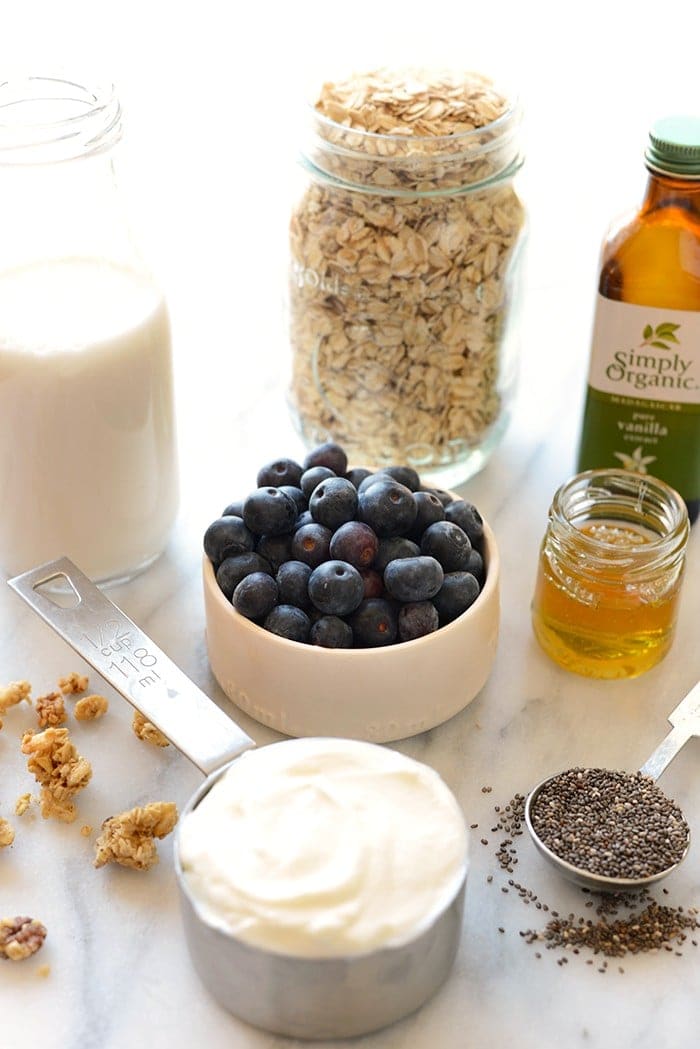 overnight oats ingredients