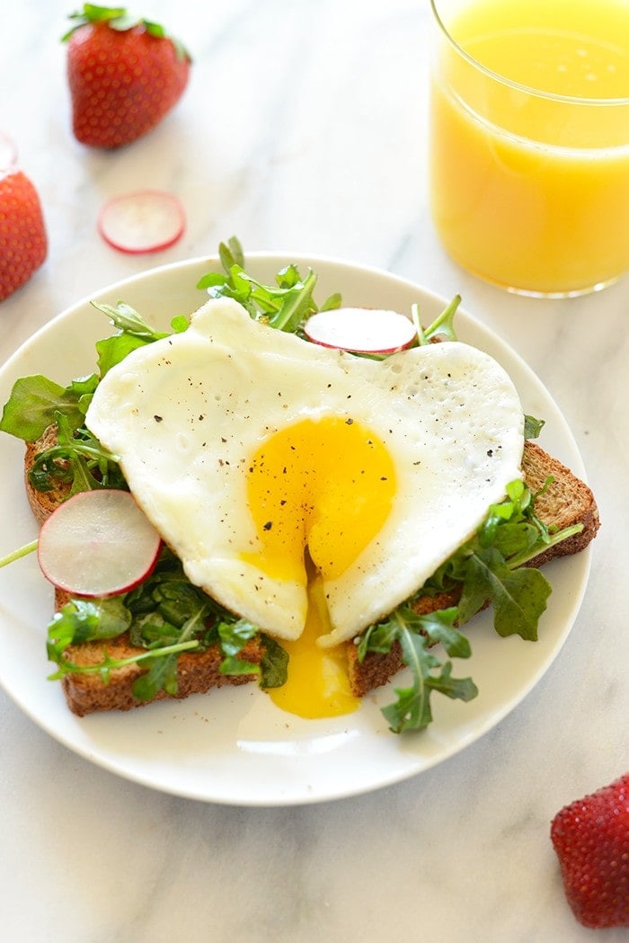 Toast Tuesday- Egg and Arugula Toast