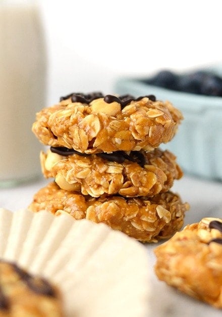 Healthy peanut butter cookies.