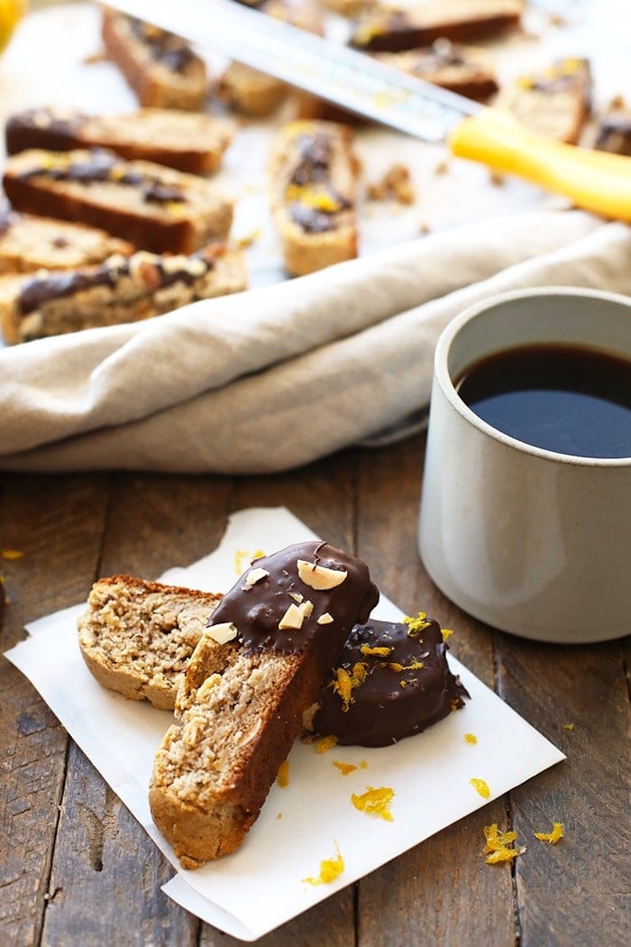 Made with 100% almond meal, this gluten free almond biscotti is the ultimate Christmas cookie recipe to make this holiday season!