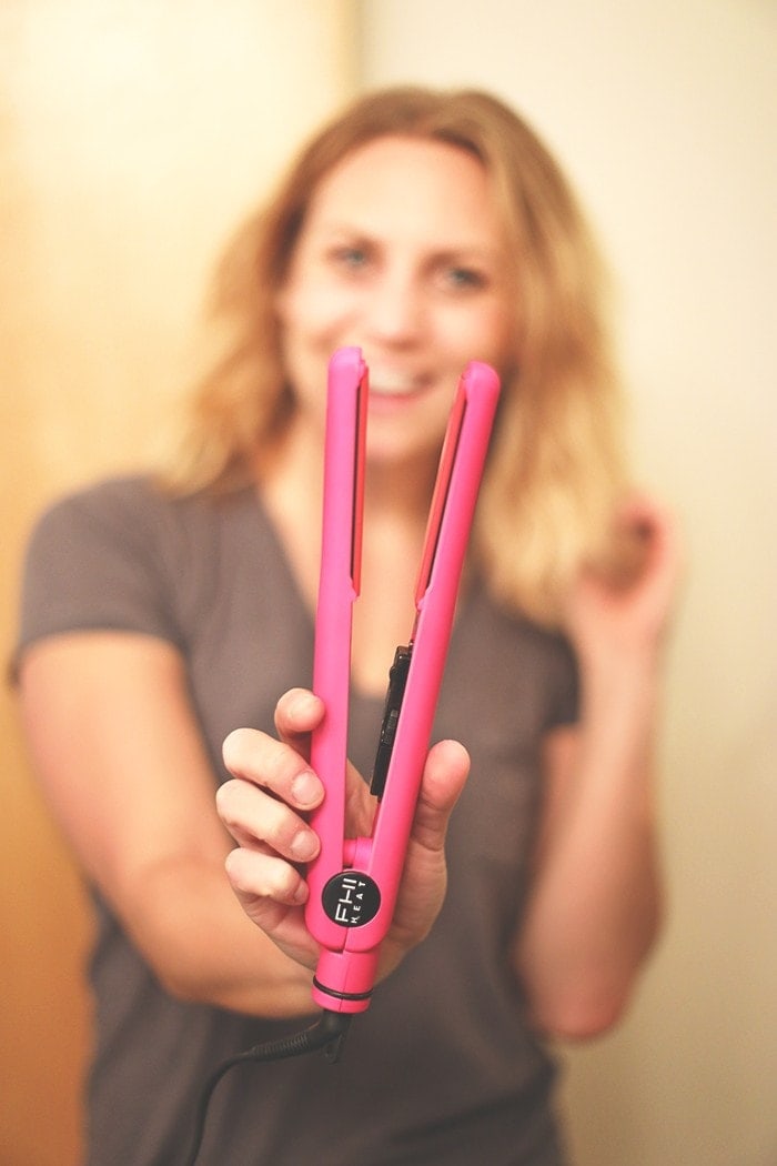 Recently get a long bob? Here's a tutorial on how to curl short hair with a flat iron! 