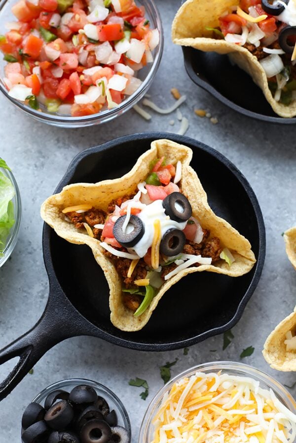 Mini taco cups.