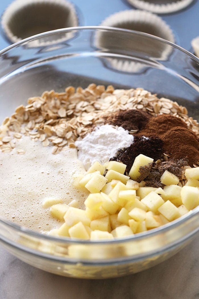 ingredients for oatmeal cups