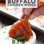 buffalo baked chicken wings