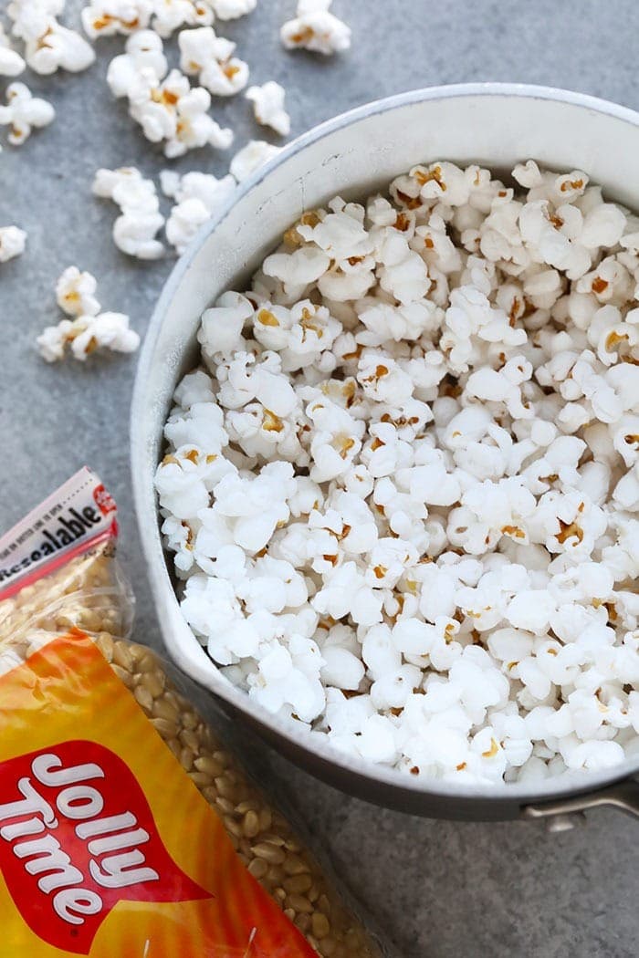 Popcorn in a pot