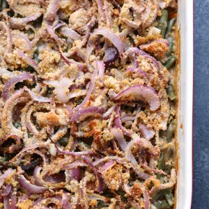 Healthy green bean casserole.