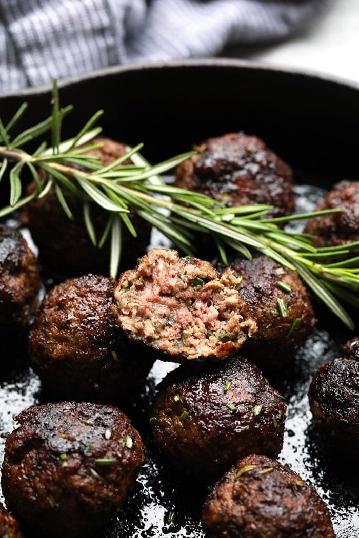 balsamic rosemary meatballs 