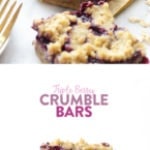 triple berry crumble bars