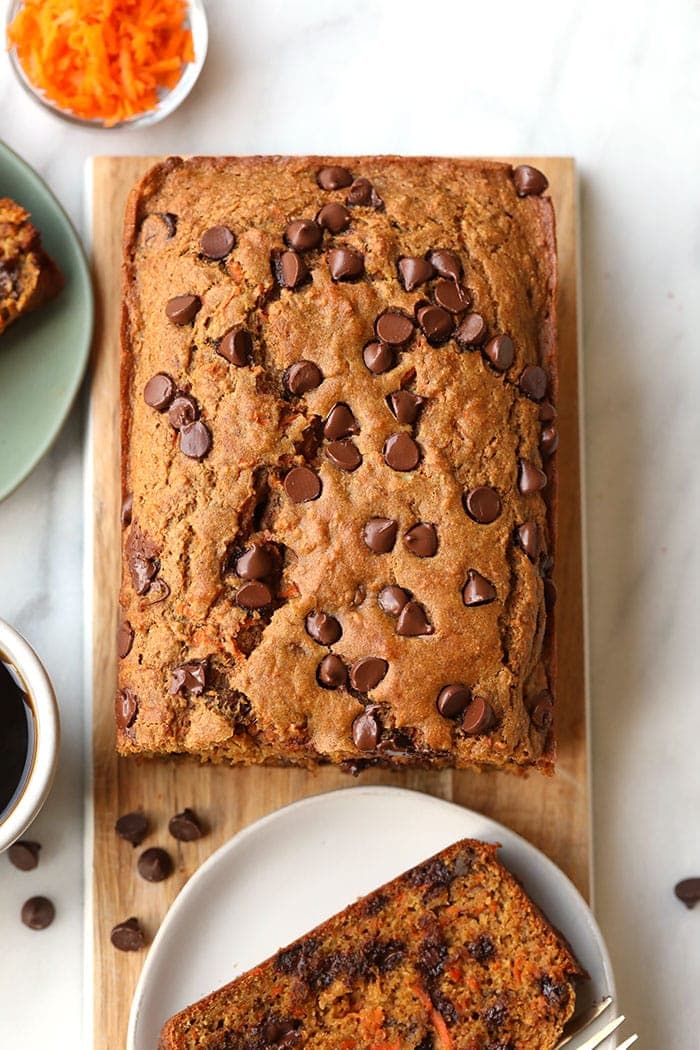 healthy carrot cake loaf