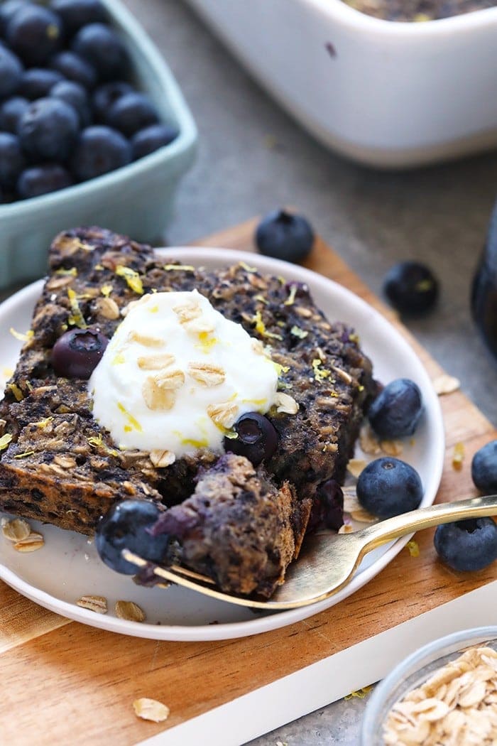 Oatmeal on plate