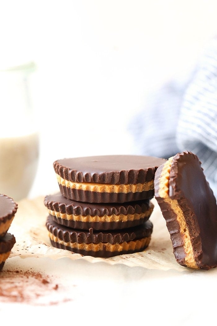 Stack of Oreo cashew butter cups