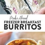 Freezer Breakfast Burritos