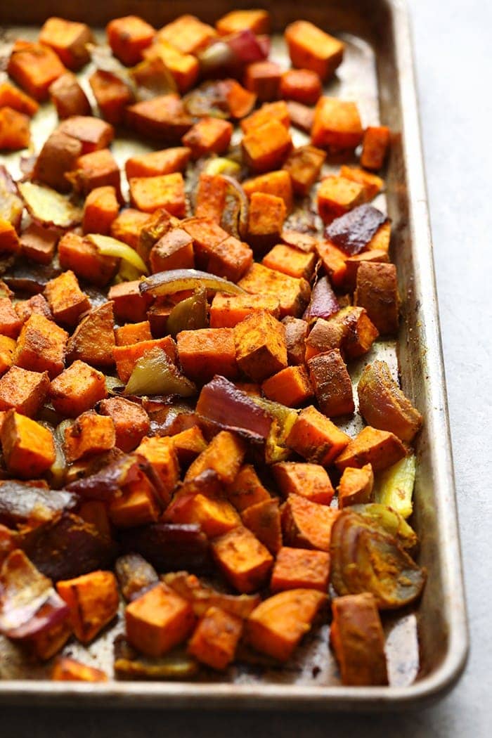 roasted sweet potatoes