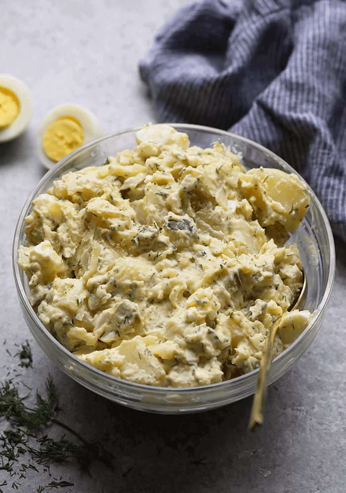 Instant Pot Potato Salad in bowl.