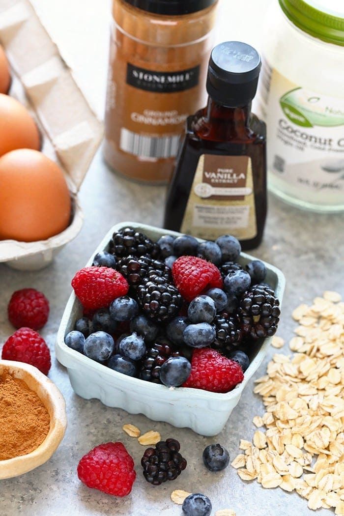 triple berry oatmeal cup ingredients 