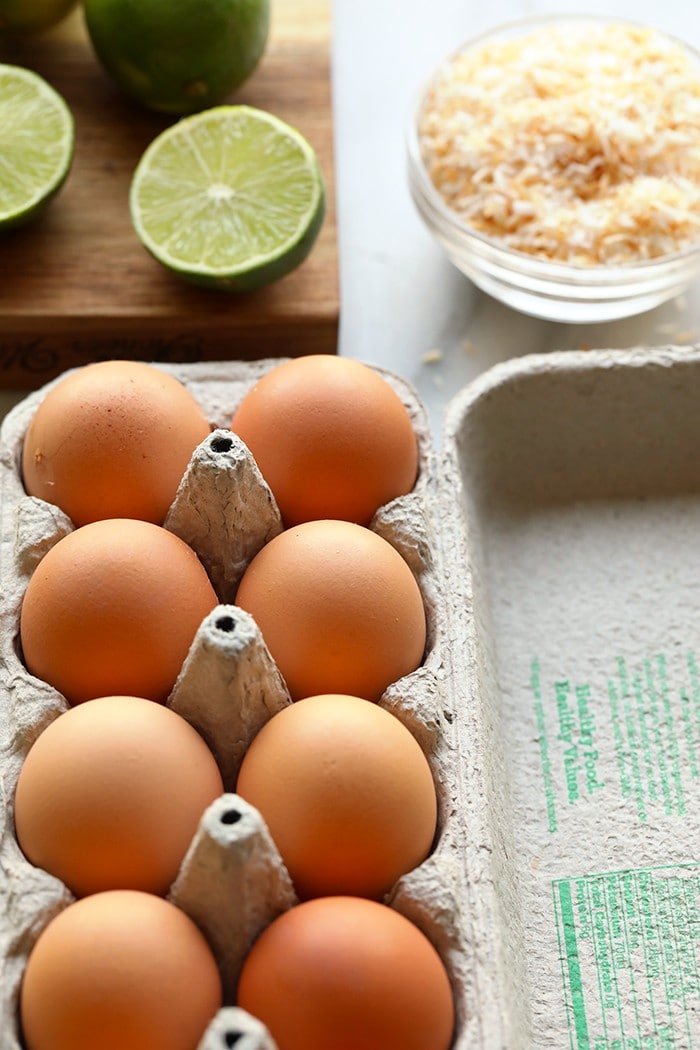 ingredients for key lime pie bars 