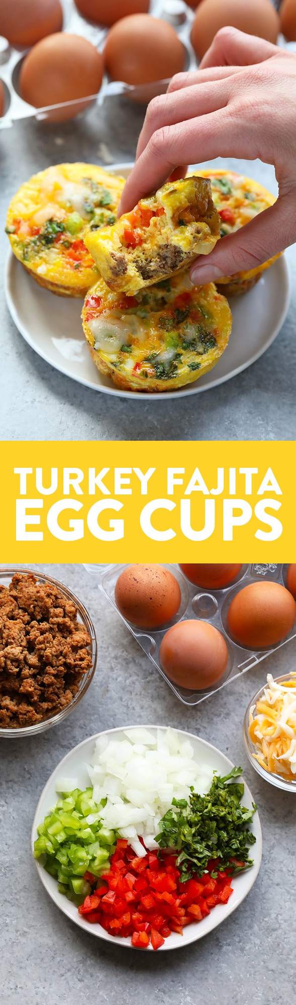 Turkey Fajita Egg Cups