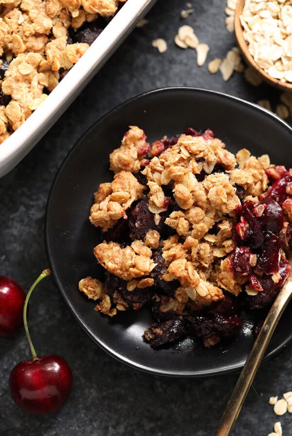 fresh cherry crisp