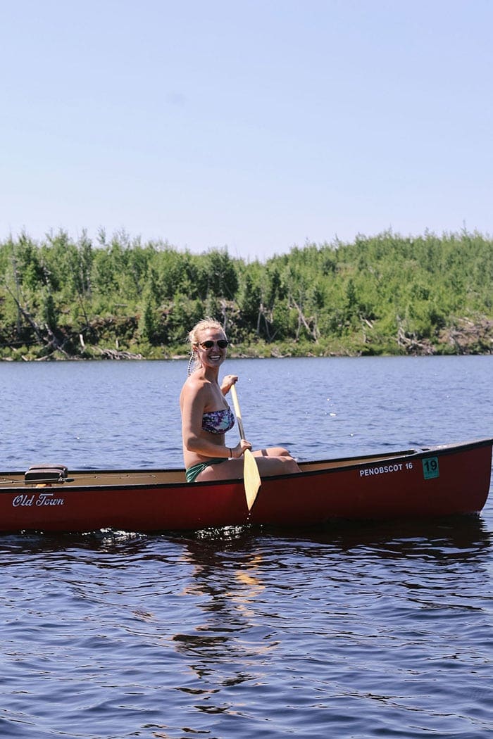 Fit Foodie Finds canoeing in the BWCA