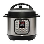 an Instant Pot on a white background.