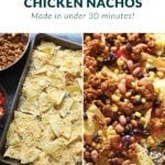 Loaded chicken nachos