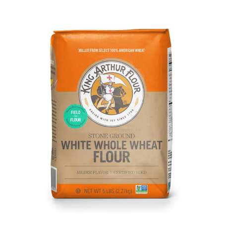 A photo of white whole wheat flour