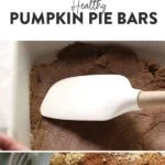 healthy pumpkin pie bars