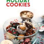 Healthy cookies showcased in a glass bowl.