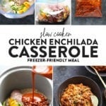 Slow Cooker Chicken Enchilada Casserole