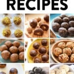 Healthy energy ball recipes.