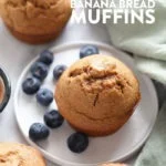 Almond Butter Banana Bread Muffins